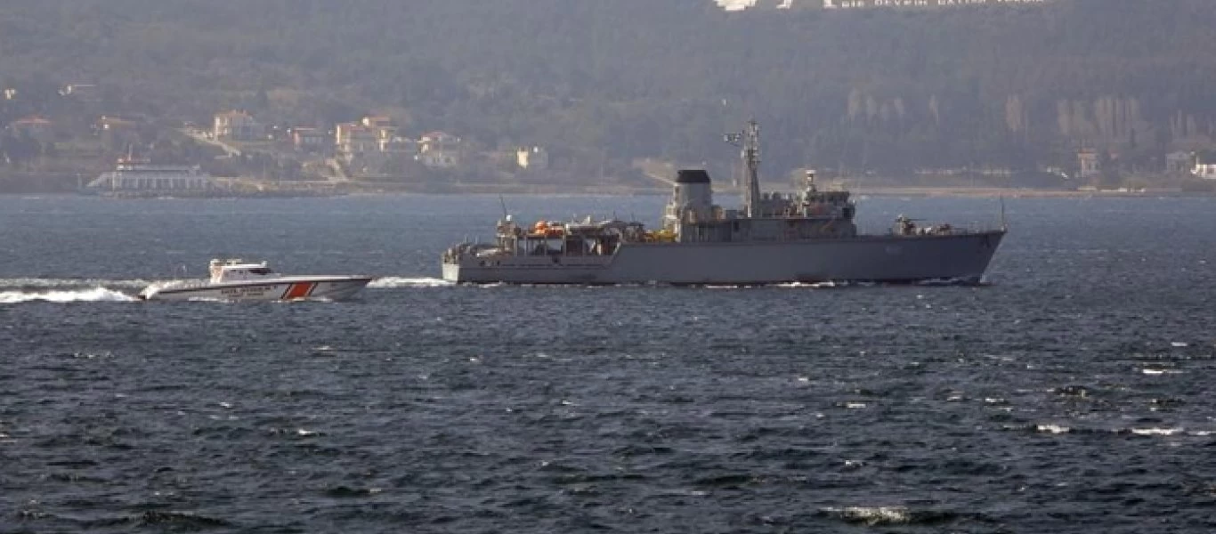 «Πυρ και μανία» οι Τούρκοι - Το ΠΝ πέρασε τα Δαρδανέλια χωρίς να υψώσει την τουρκική σημαία (φωτό)